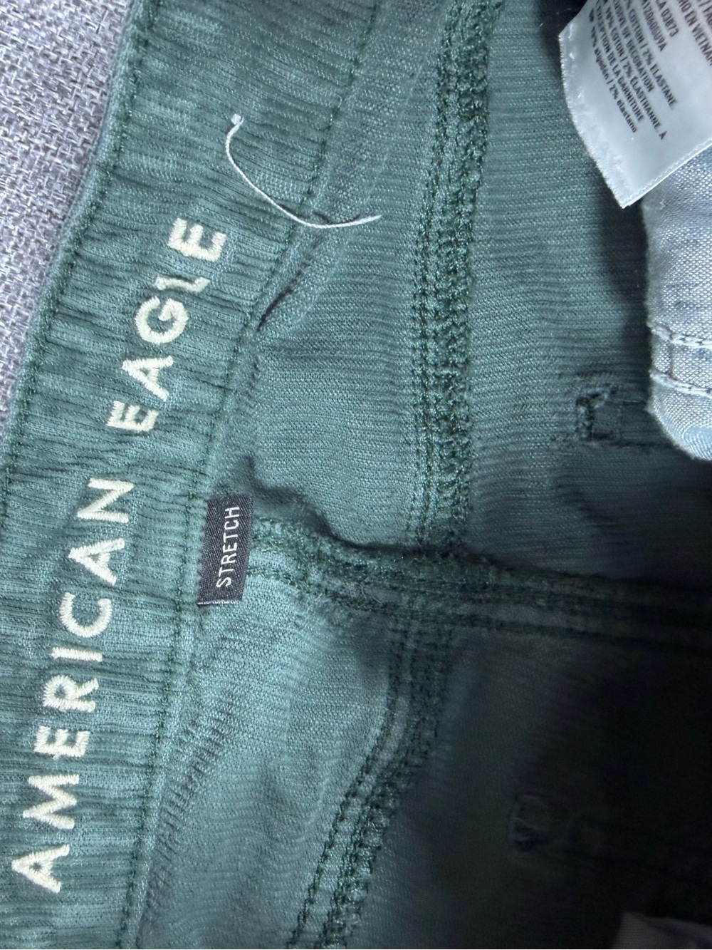 American Eagle Outfitters Dark Faded Green Straight-Leg Chinos - Picture 4 of 7